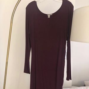 Halogen Large Petite dress - burgundy